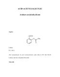 ACID ACETYLSALICYLIC  