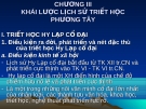 CHƯƠNG III KHÁI LƯỢC LỊCH SỬ TRIẾT HỌC PHƯƠNG TÂY