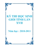 Tuyển tập đề thi học sinh giỏi môn Anh lớp 12 năm 2010 - 2011