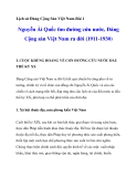 Lịch sử ĐCS Việt Nam-Bài 1: Nguyễn Ái Quốc tìm đường cứu nước, Đảng Cộng sản Việt Nam ra đời (1911-1930)_1