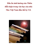 Dấu ấn ảnh hưởng của Thiên diễn luận trong văn học của nhà Nho Việt Nam