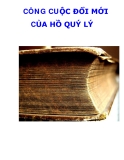 CÔNG CUỘC ĐỔI MỚI CỦA HỒ QUÝ LÝ _2