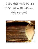 Cuộc khởi nghĩa Hai Bà Trưng (năm 40 - 43 sau công nguyên) _1