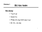 Tin học lý thuyết - Chương 1: Bổ túc toán