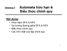 Tin học lý thuyết - Chương 3: Automata hữu hạn & Biểu thức chính quy