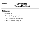 Tin học lý thuyết - Chương 7: Máy Turing (Turing Machine)