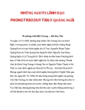 NHỮNG NGƯỜI LÃNH ĐẠO PHONG TRÀO DUY TÂN Ở QUẢNG NGÃI_1