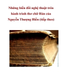 Những biến đổi nghệ thuật trên hành trình thơ chữ Hán của Nguyễn Thượng Hiền (tiếp theo)_1