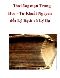 Thơ lãng mạn Trung Hoa - Từ Khuất Nguyên đến Lý Bạch và Lý Hạ _1