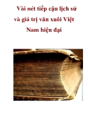Vài nét tiếp cận lịch sử và giá trị văn xuôi Việt Nam hiện đại  _2
