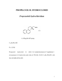 PROPRANOLOL HYDROCLORID 