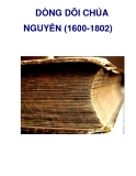 DÒNG DÕI CHÚA NGUYỄN (1600-1802)  _6