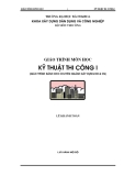 Giáo trình kỹ thuật thi công I - Phần 1 Công tác thi công đất - Chương 1