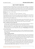 HỌC THUYẾT TẠNG PHỦ