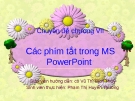 Các phím tắt trong MS PowerPoint