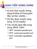 GIAO TIẾP SONG SONG