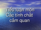 Tiểu luận: “Quá trình hình thành và thay đổi cấu trúc thực phẩm trong chế biến thực phẩm”