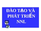  Lý thuyết và đào tạo và phát triển nguồn nhân lực