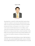 Speaker ProfileNguyen Quang Thuan is currently CEO of StoxPlus Financial Media Corporation