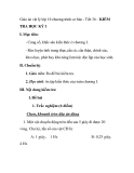 Giáo án vật lý lớp 10 chương trình cơ bản - Tiết 36 : KIỂM TRA HỌC KỲ I 