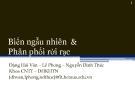 Biến ngẫu nhiên và Phân phối rời rạc