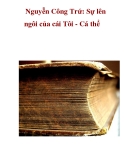 Nguyễn Công Trứ: Sự lên ngôi của cái Tôi - Cá thể  ._1