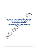 HƯỚNG DẪN SỬ DỤNG SPSS ỨNG DỤNG TRONG NGHIÊN CỨU MARKETING - Lê Văn Huy