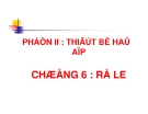 KHÍ CỤ ĐIỆN - CHƯƠNG 6