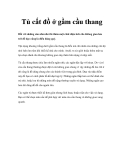 Tủ cất đồ ở gầm cầu thang 