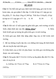  ÐỀ ĐỀ THI TUYỂN SINH CAO ĐẲNG KHỐI B NĂM 2009 ĐỀ SỐ 09 Trường THPT Số 1 Nghĩa Hành -  Quảng Ngãi  