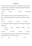 ĐỀ THI TRẮC NGHIỆM LUYỆN THI CĐ, ĐH  MÔN HÓA HỌC Đề thi số 31 