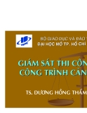 Giám sát thi công công trình cảng - TS. Dương Hồng Thẩm