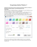 Trang hoàng Taskbar Windows 7