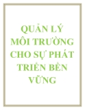 Quản lý môi trường cho sự phát triển bền vững (Trần Phước Cường)