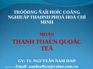 Bài giảng Chương 2: Tỷ giá hối đoái