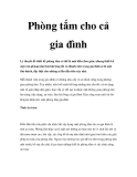 Phòng tắm cho cả gia đình  