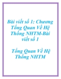 Bài viết số 1: Chương Tổng Quan Về Hệ Thống NHTM- Chương Tổng Quan Về Hệ Thống NHTM