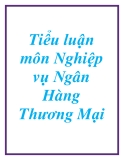 Tiểu luận: Nghiệp vụ NHTM