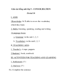 Giáo án tiếng anh lớp 5 - CONSOLIDATION Period 16 