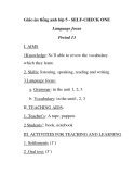 Giáo án tiếng anh lớp 5 - SELF-CHECK ONE Period 13 