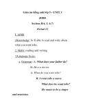 Giáo án tiếng anh lớp 5 - UNIT 3 JOBS Section B(4, 5, 6,7) Period 12 
