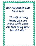 Báo cáo nghiên cứu khoa học: " Sự hội tụ trong không gian của mảng nhiều chiều các toán tử đo được khả tích đều"