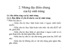 Bài giảng Lý thuyết KST