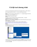 Cài đặt tool chương trình