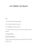 CÁC THUỐC VẬN MẠCH 