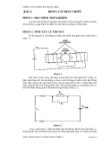 Thí nghiệm lỹ thuật điện - Bài 2