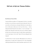 Khế ước xã hội của Thomas Hobbes 3 