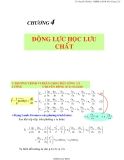 Chương 4 : động lực học lưu chất - Ts Nguyễn Thị Bảy 