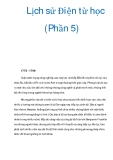 Lịch sử Điện từ học (Phần 5)  