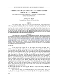 Báo cáo nghiên cứu khoa học:"  CHÍNH SÁCH CẤM ĐẠO THIÊN CHÚA CỦA TRIỀU NGUYỄN: NHỮNG HỆ LỤY CHÍNH TRỊ"